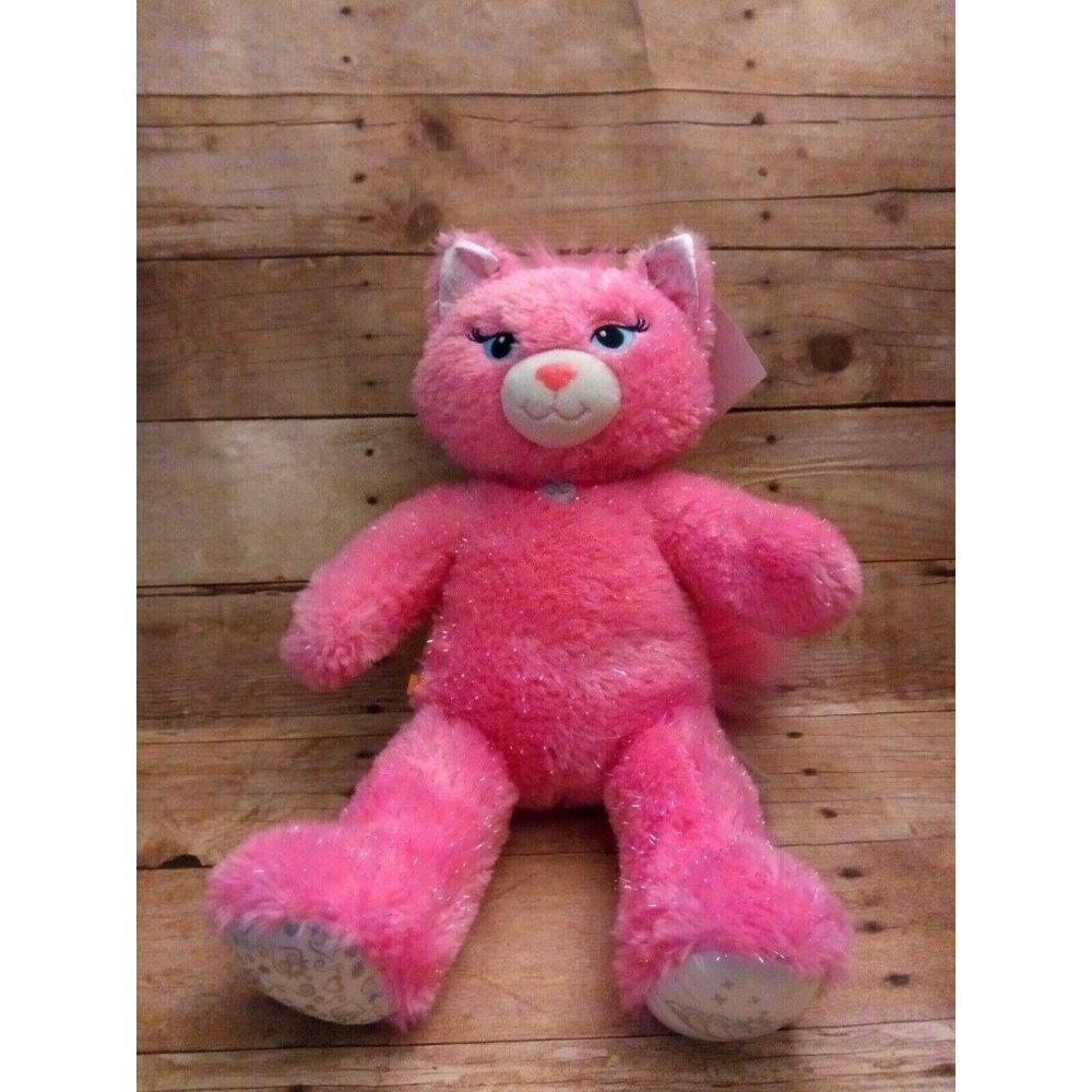 Build A Bear 2014 Plush Pink Sparkle Cat Purrinces